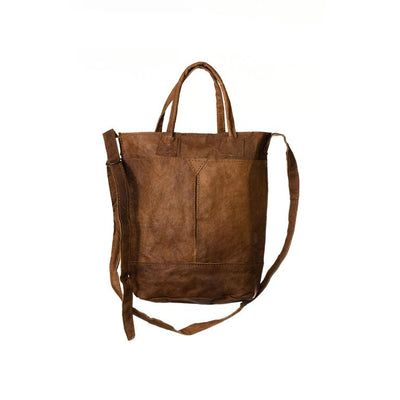 Water Buffalo Leather Tall Purse
